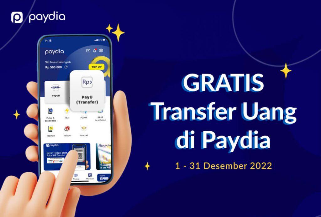 Gratis Cashback Transfer Uang atau Transfer Dana dengan PayU Transfer dari Paydia