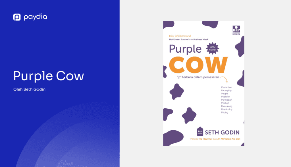 Paydia: Buku bisnis Purple Cow oleh Seth Godin
