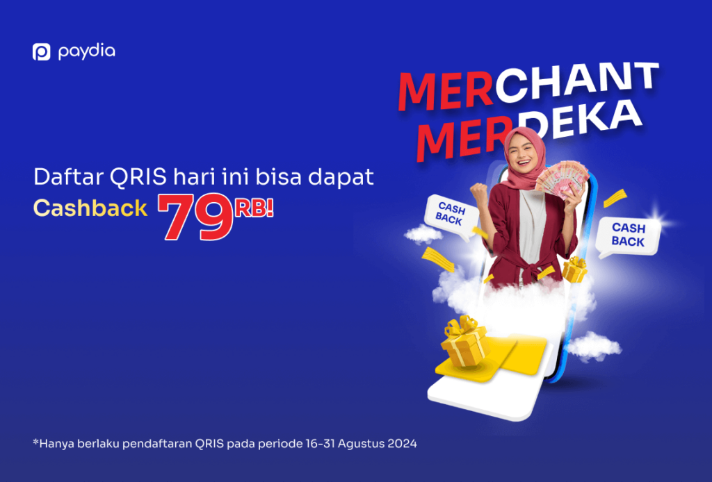 Daftar QRIS dapat Cashback Promo Merchant Merdeka